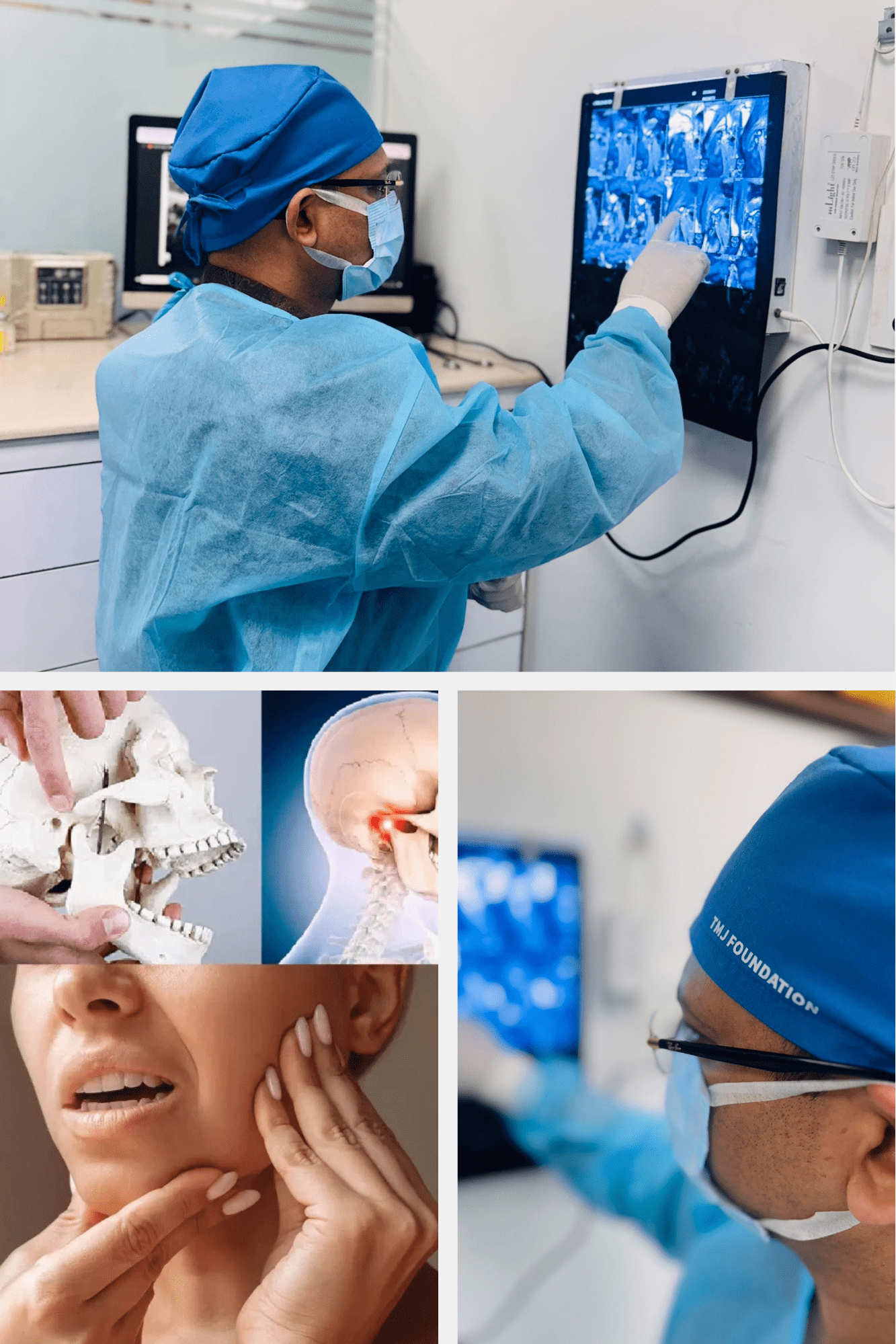 TMJ treatment Gurgaon at Kreative Dental with specialist diagnosing jaw pain